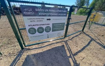 Dārzu un parku atkritumu kompostēšanas laukums Jēkabpilī, Madonas ielā 53a