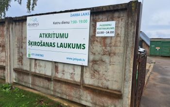 &Scaron;ķiroto atkritumu pieņem&scaron;anas laukums Zemgales ielā 24/1, Jēkabpilī