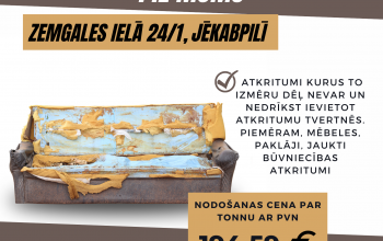 Lielgabarīta atkritumu izve&scaron;ana iedzīvotājiem jāorganizē individuāli